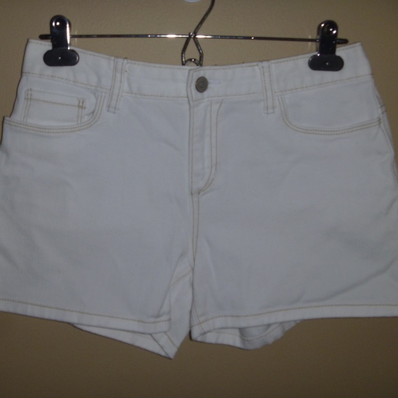 Old Navy White Jean Shorts-Adjustable Waist - Picture 1 of 4